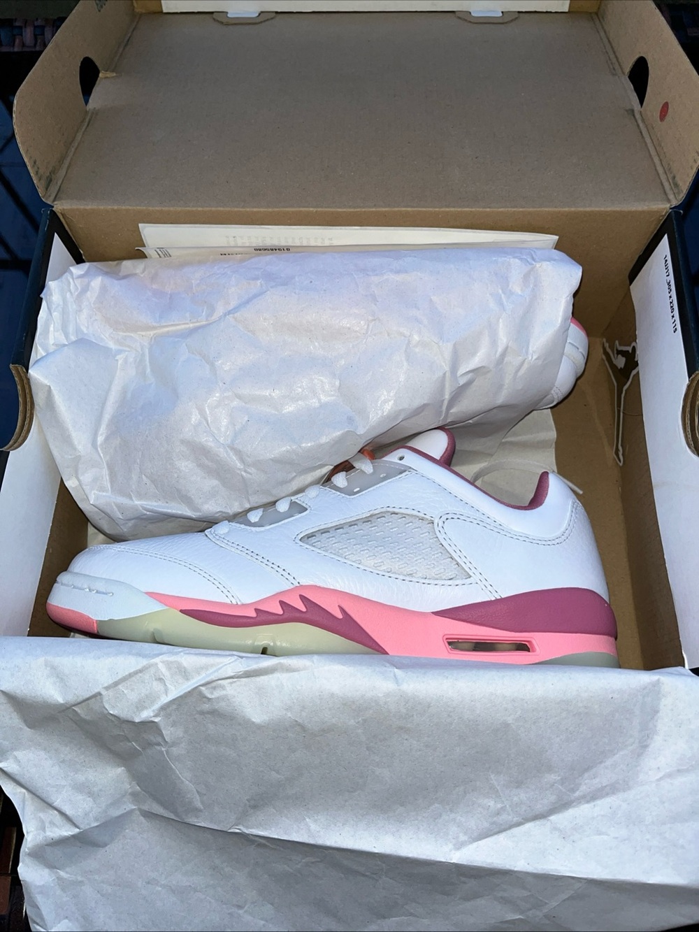 Air Jordan RETRO 5 LOW 'Crafted For Her Desert Berry' Size 7Y Size 8.5 Women’s